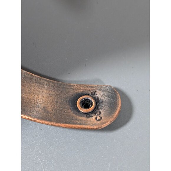 Copper Floral Cuff Bracelet 7 in Classic Western Boho - Picture 5 of 7